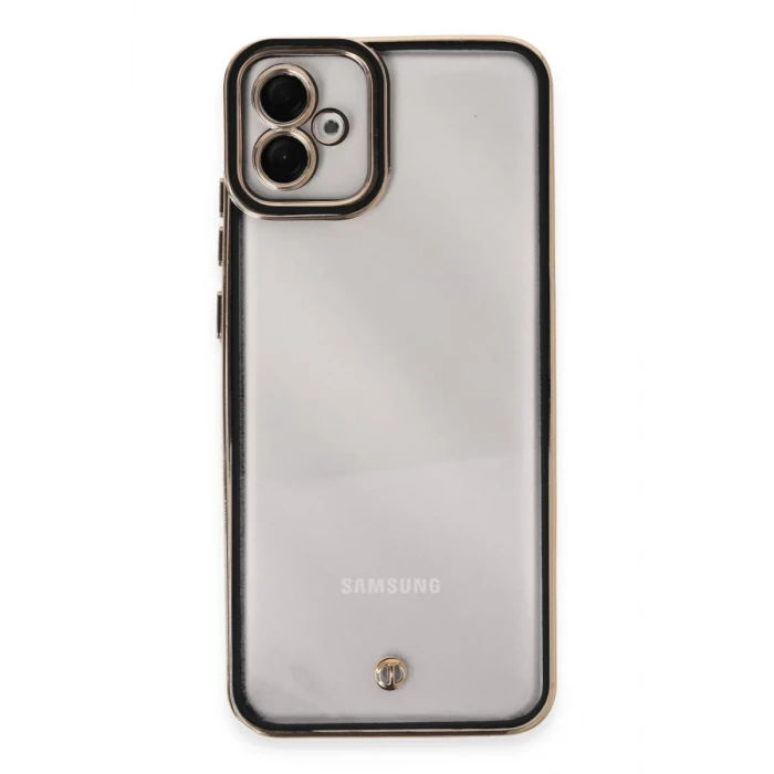 Newface Samsung Galaxy A04E Kılıf Liva Lens Silikon - Siyah