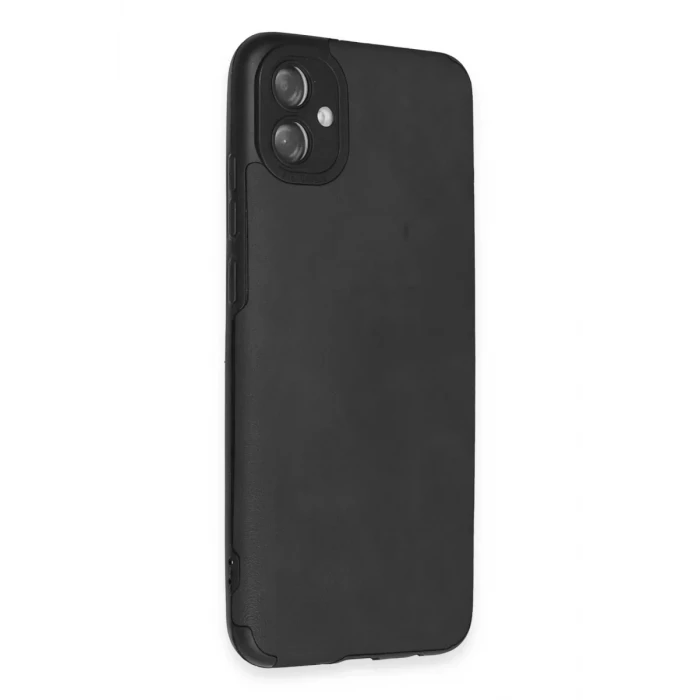 Newface Samsung Galaxy A04E Kılıf Loop Deri Silikon - Siyah