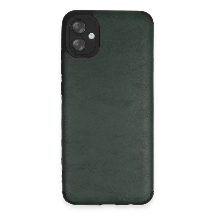 Newface Samsung Galaxy A04E Kılıf Loop Deri Silikon - Yeşil