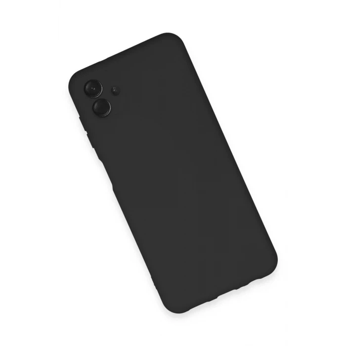 Newface Samsung Galaxy A04E Kılıf Nano içi Kadife Silikon - Siyah