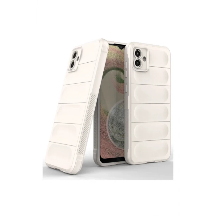 Newface Samsung Galaxy A04E Kılıf Optimum Silikon - Krem
