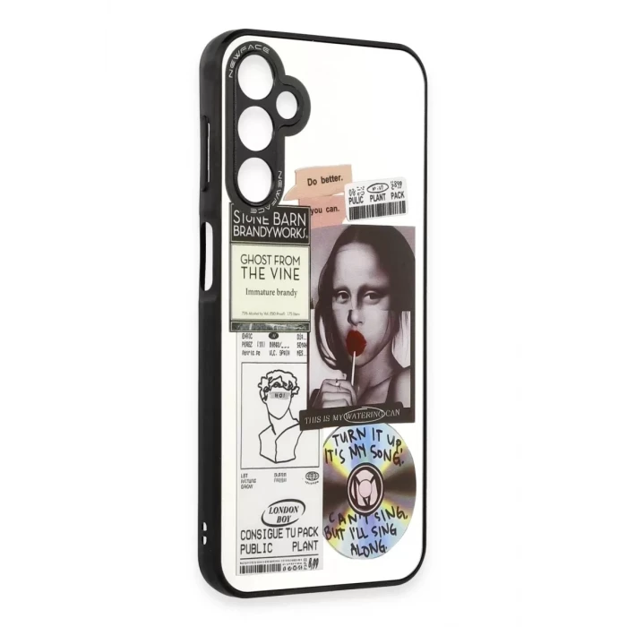 Newface Samsung Galaxy A04S Kılıf Mirror Desenli Kapak - Mirror - 2