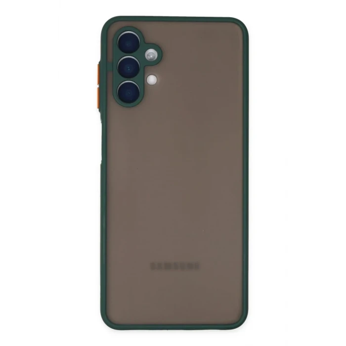 Newface Samsung Galaxy A04S Kılıf Montreal Silikon Kapak - Yeşil