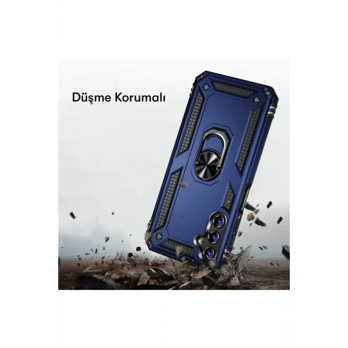 Newface Samsung Galaxy A04S Kılıf Sofya Yüzüklü Silikon Kapak - Gold