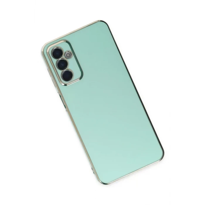 Newface Samsung Galaxy A04S Kılıf Volet Silikon - Açık Yeşil
