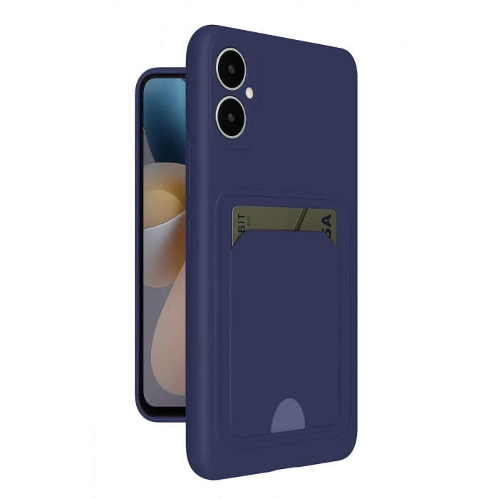 Newface Samsung Galaxy A05 Kelvin Kartvizitli Silikon - Lacivert