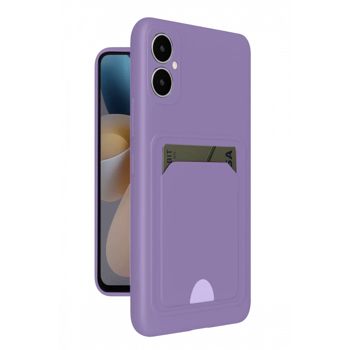 Newface Samsung Galaxy A05 Kelvin Kartvizitli Silikon - Lila
