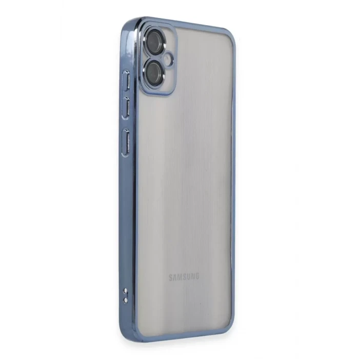 Newface Samsung Galaxy A05 Kılıf Razer Lensli Silikon - Lacivert