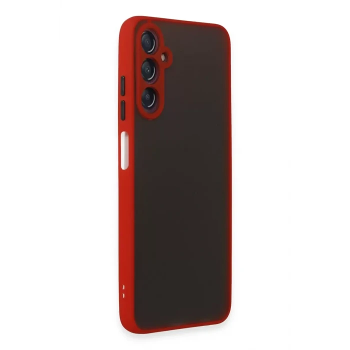 Newface Samsung Galaxy A05S Kılıf Montreal Silikon Kapak - Kırmızı
