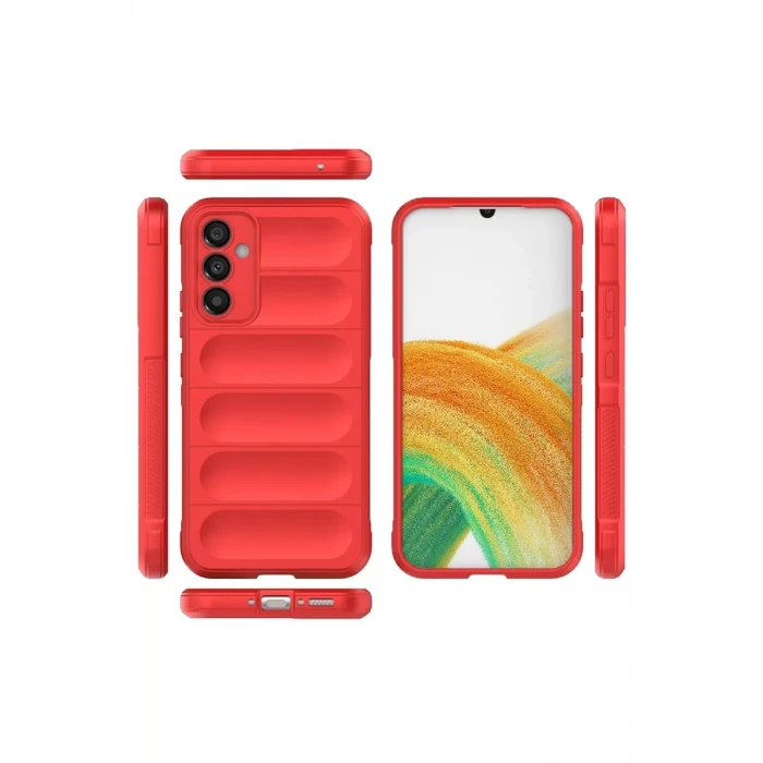 Newface Samsung Galaxy A05S Kılıf Optimum Silikon - Kırmızı