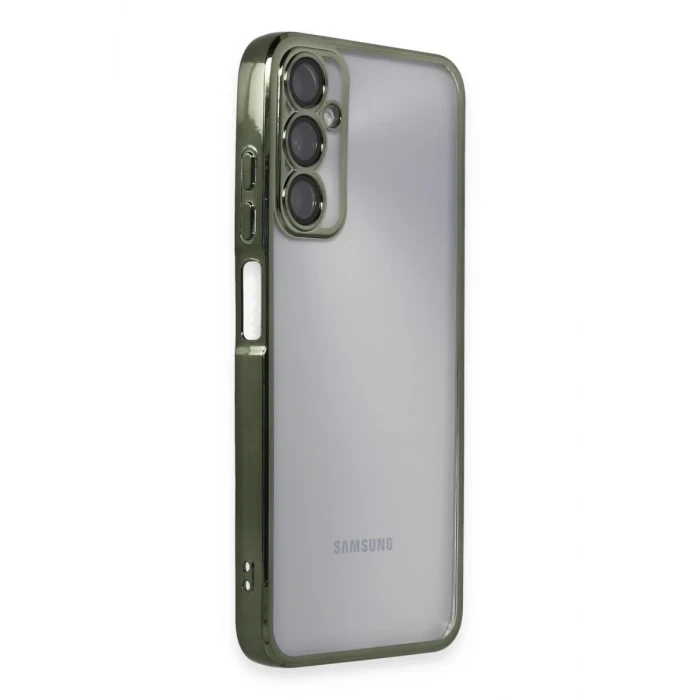 Newface Samsung Galaxy A05S Kılıf Razer Lensli Silikon - Yeşil