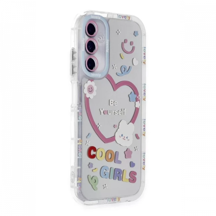 Newface Samsung Galaxy A05S Kılıf Reflexion Desenli Kapak - Desen 1