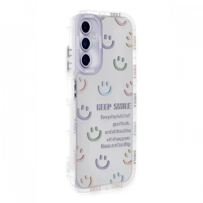 Newface Samsung Galaxy A05S Kılıf Reflexion Desenli Kapak - Desen 2