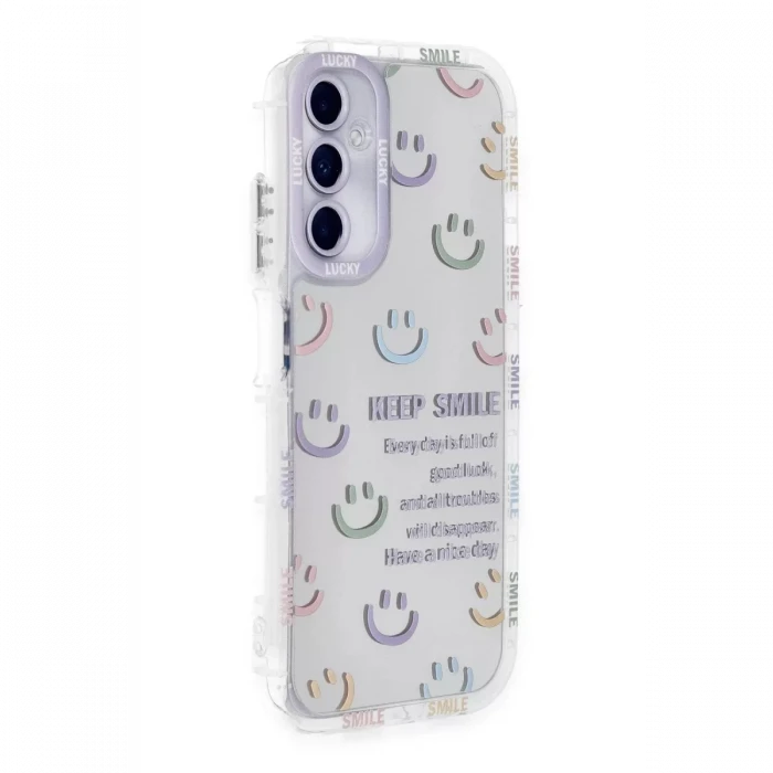 Newface Samsung Galaxy A05S Kılıf Reflexion Desenli Kapak - Desen 2