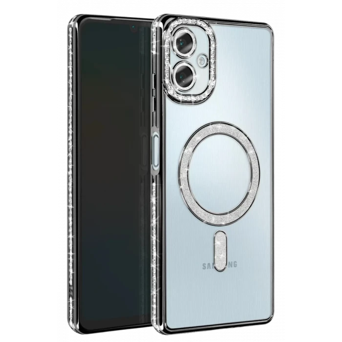 Newface Samsung Galaxy A06 Joke Simli Magneticsafe Kılıf - Siyah