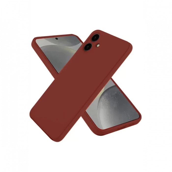 Newface Samsung Galaxy A06 Kılıf First Silikon - Bordo