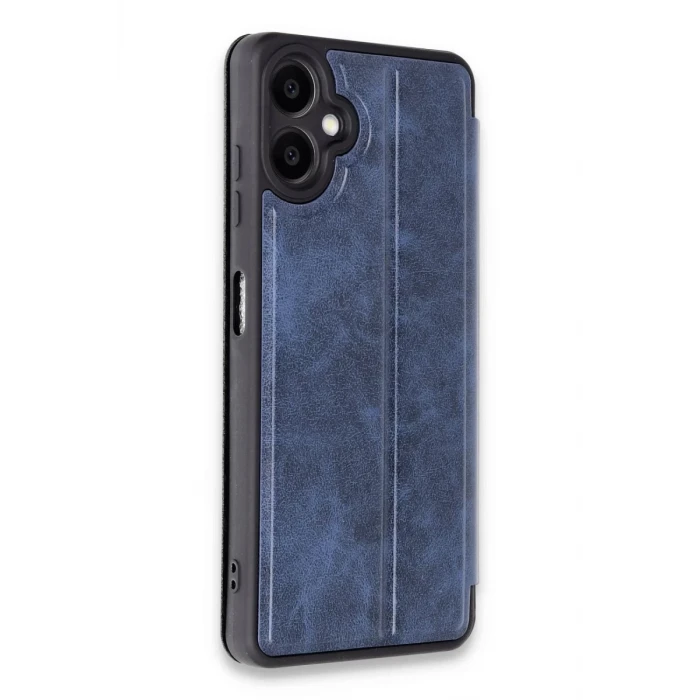 Newface Samsung Galaxy A06 Kılıf Flip Cover - Lacivert