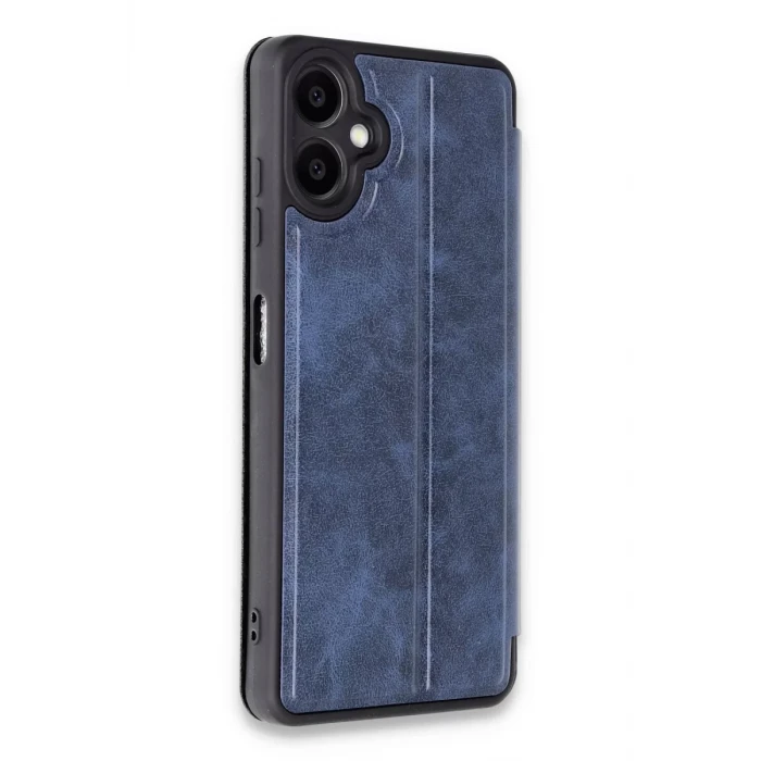 Newface Samsung Galaxy A06 Kılıf Flip Cover - Lacivert