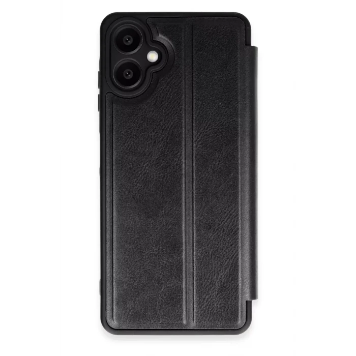 Newface Samsung Galaxy A06 Kılıf Flip Cover - Siyah