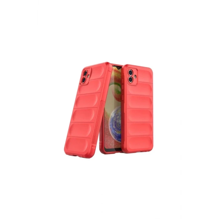 Newface Samsung Galaxy A06 Kılıf Optimum Silikon - Kırmızı