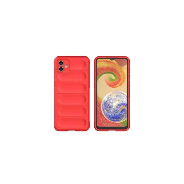 Newface Samsung Galaxy A06 Kılıf Optimum Silikon - Kırmızı