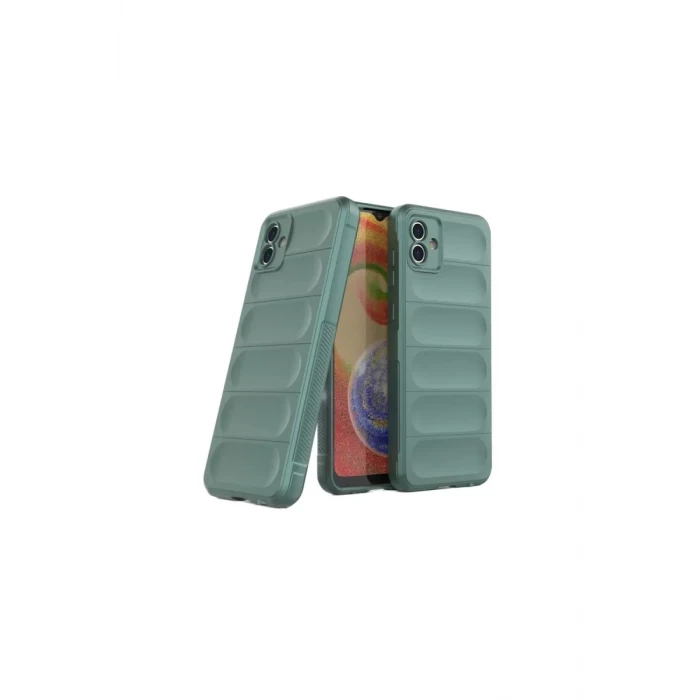 Newface Samsung Galaxy A06 Kılıf Optimum Silikon - Koyu Yeşil
