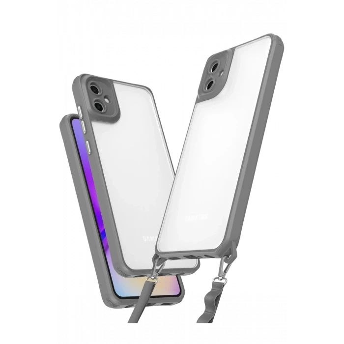 Newface Samsung Galaxy A06 Kılıf Penta Silikon Kılıf - Titan Gri