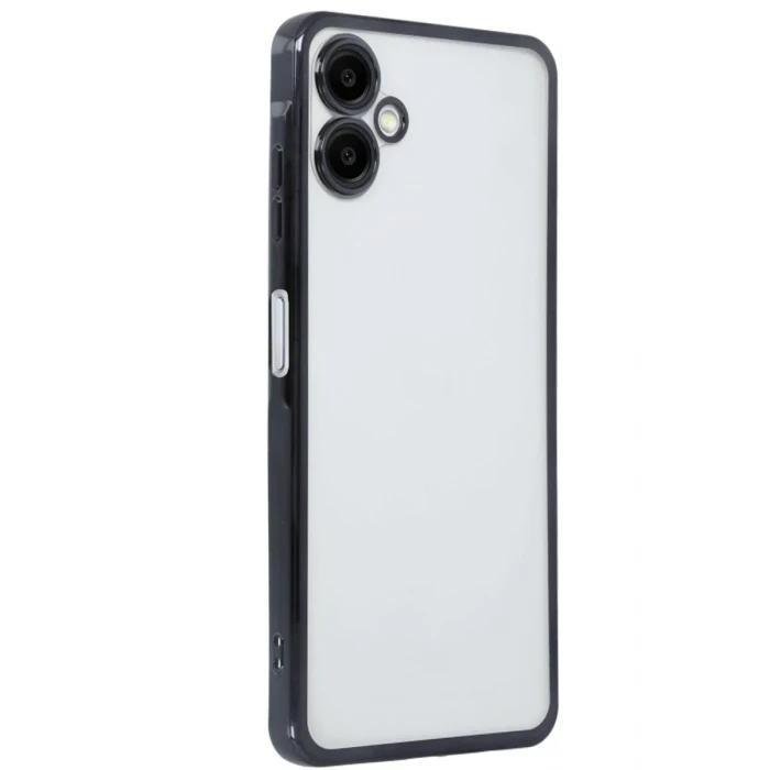 Newface Samsung Galaxy A06 Kılıf Razer Lensli Silikon - Siyah