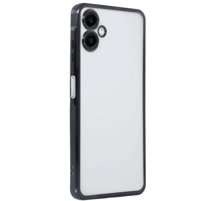 Newface Samsung Galaxy A06 Kılıf Razer Lensli Silikon - Siyah