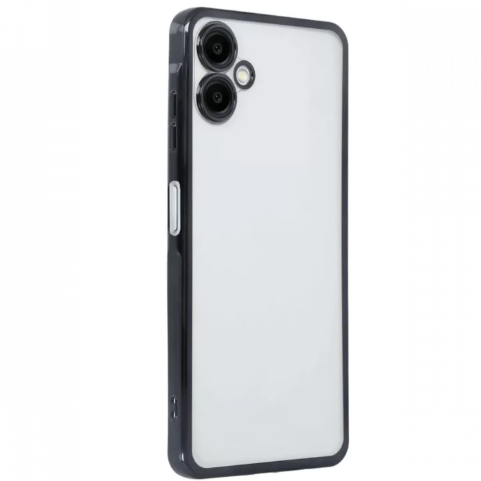 Newface Samsung Galaxy A06 Kılıf Razer Lensli Silikon - Siyah