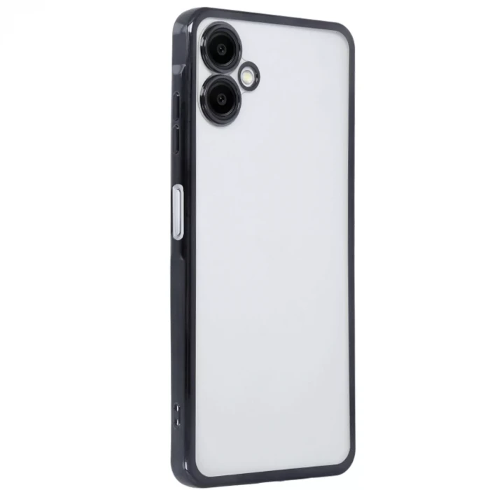 Newface Samsung Galaxy A06 Kılıf Razer Lensli Silikon - Siyah
