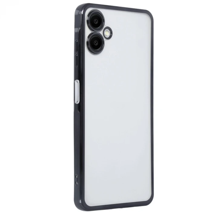 Newface Samsung Galaxy A06 Kılıf Razer Lensli Silikon - Siyah