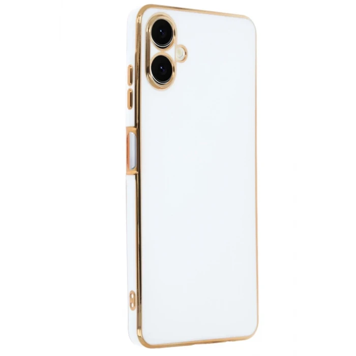 Newface Samsung Galaxy A06 Kılıf Volet Silikon - Beyaz