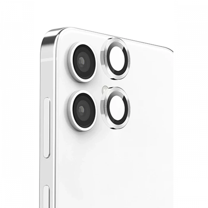 Newface Samsung Galaxy A06 Raze Metal Kamera Lens - Gümüş