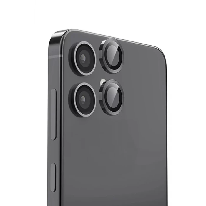 Newface Samsung Galaxy A06 Raze Metal Kamera Lens - Siyah