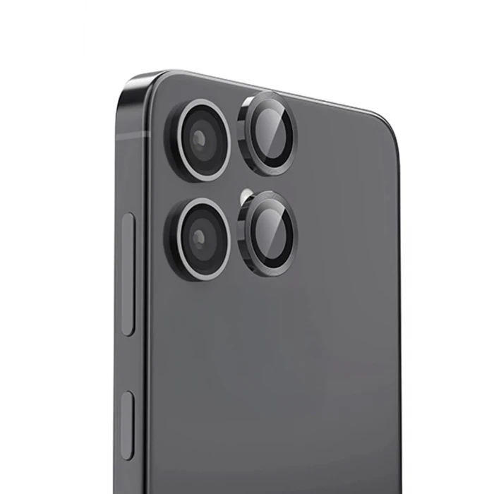 Newface Samsung Galaxy A06 Raze Metal Kamera Lens - Siyah
