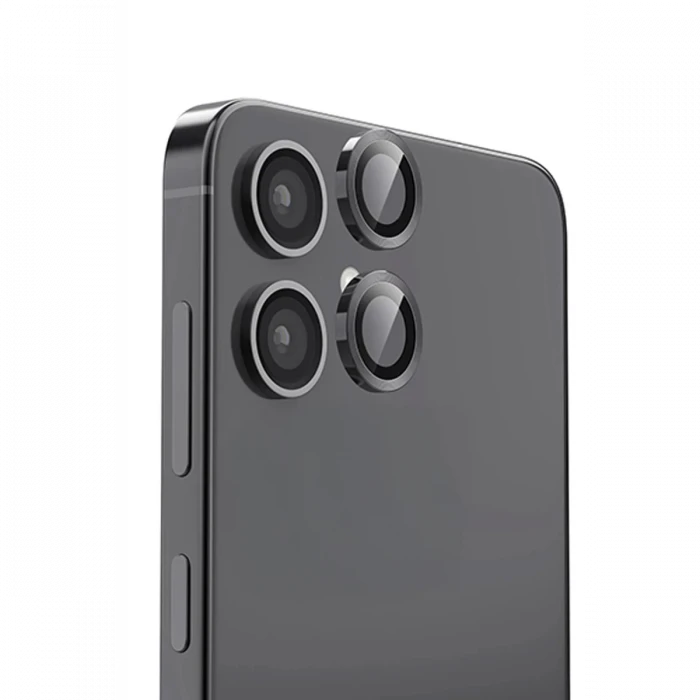 Newface Samsung Galaxy A06 Raze Metal Kamera Lens - Siyah