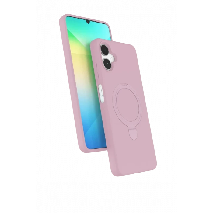 Newface Samsung Galaxy A06 Regal Magsafe Standlı Kapak - Açık Pembe