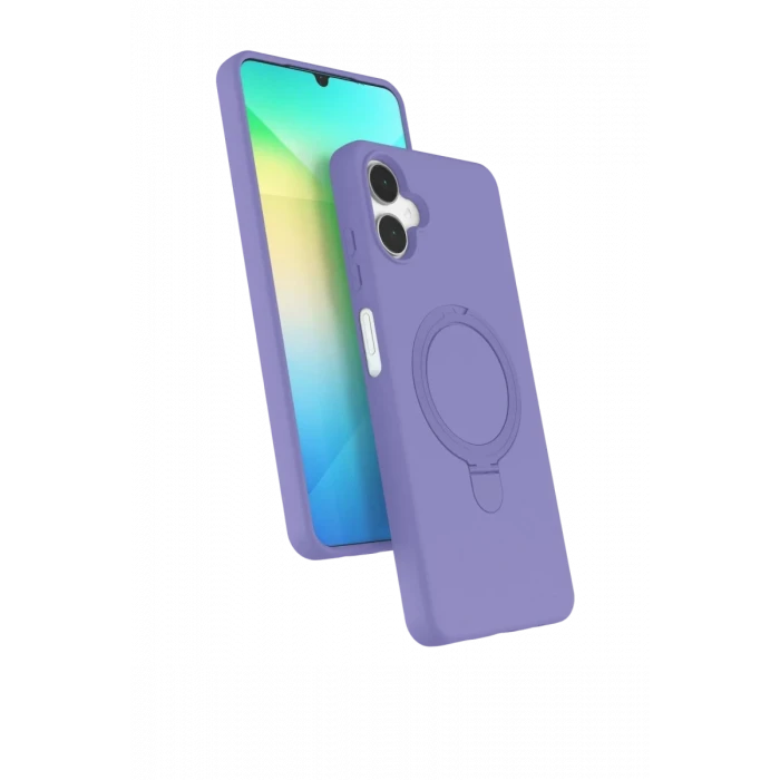Newface Samsung Galaxy A06 Regal Magsafe Standlı Kapak - Lila