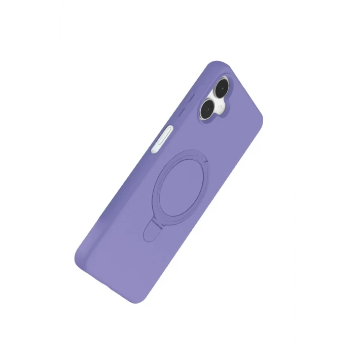 Newface Samsung Galaxy A06 Regal Magsafe Standlı Kapak - Lila