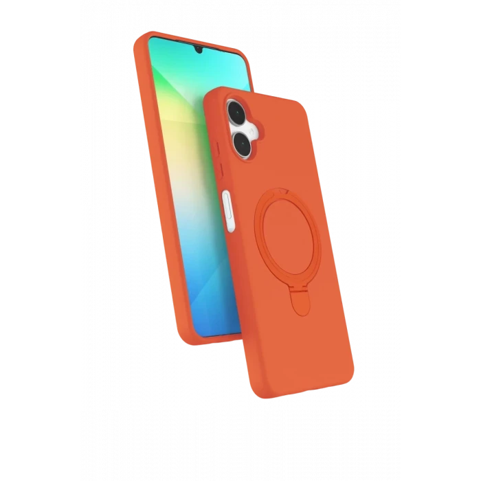 Newface Samsung Galaxy A06 Regal Magsafe Standlı Kapak - Turuncu