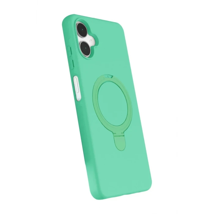 Newface Samsung Galaxy A06 Regal Magsafe Standlı Kapak - Yeşil
