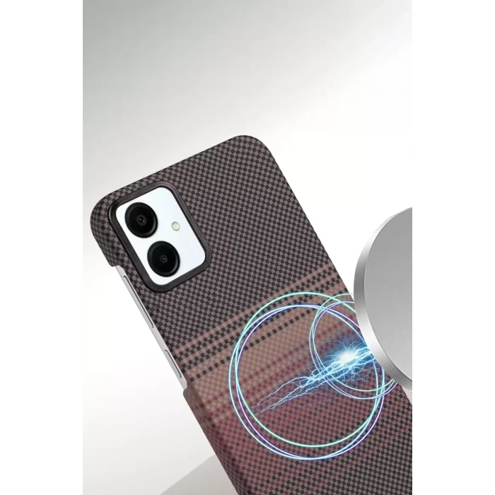 Newface Samsung Galaxy A06 Vega Magsafe Kapak - Kırmızı