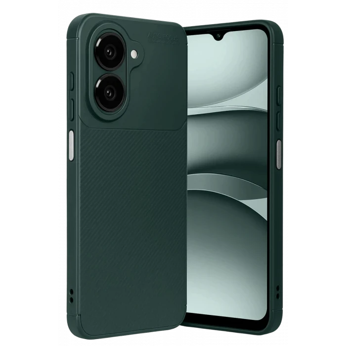 Newface Samsung Galaxy A07 4G Auto Focus Karbon Kapak - Koyu Yeşil