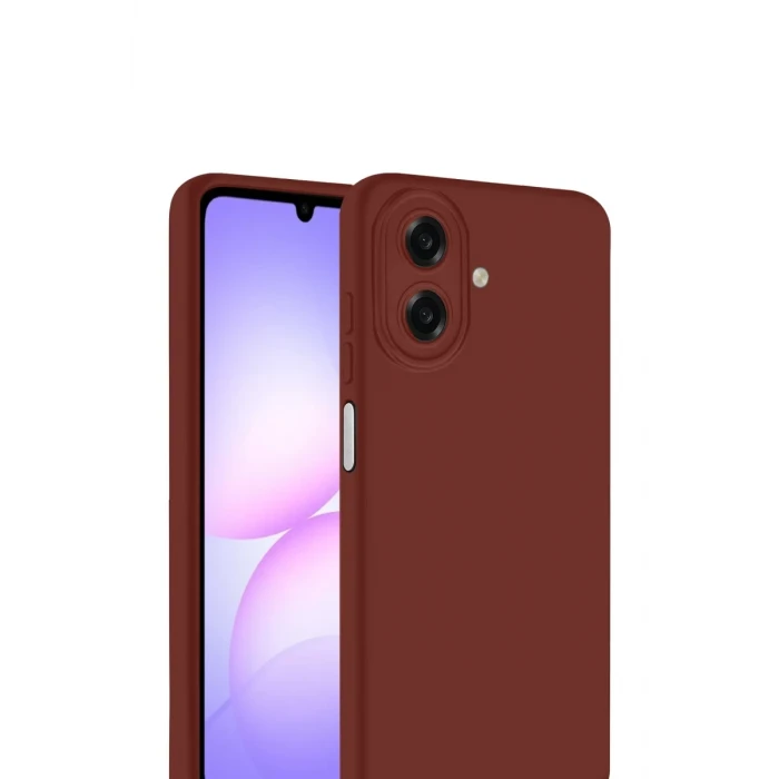 Newface Samsung Galaxy A07 4G First Silikon - Bordo