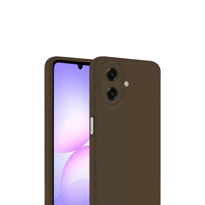 Newface Samsung Galaxy A07 4G First Silikon - Kahverengi