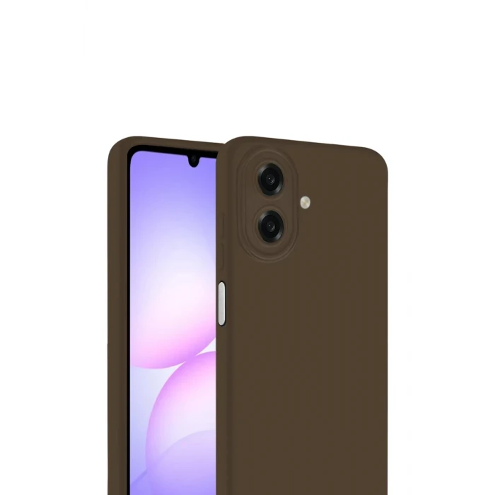 Newface Samsung Galaxy A07 4G First Silikon - Kahverengi