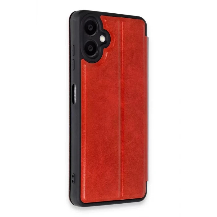 Newface Samsung Galaxy A07 4G Flip Cover - Kırmızı