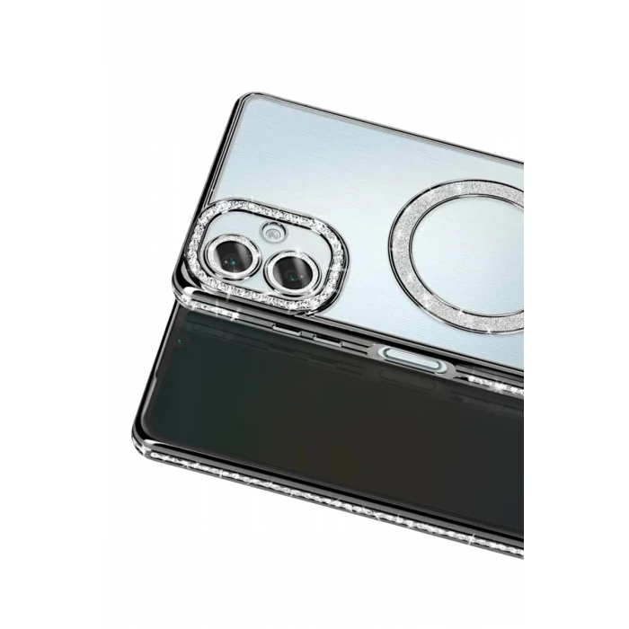 Newface Samsung Galaxy A07 4G Joke Simli Magneticsafe Kılıf - Siyah
