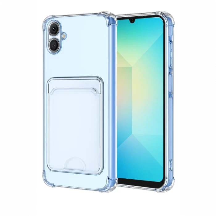 Newface Samsung Galaxy A07 4G Kart Şeffaf Silikon - Şeffaf